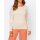 Silk sweater with lace, champagne
