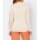 Silk sweater with lace, champagne
