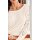 Silk sweater with lace, champagne