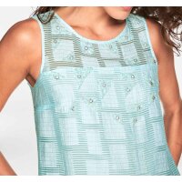 Designer-Ausbrennerkleid, mint
