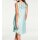 Designer-Ausbrennerkleid, mint