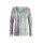 Print sweater with glitter stones, ecru-multicolour