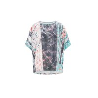 Layer look shirt, ecru-print