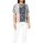 Layer look shirt, ecru-print