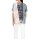 Layer look shirt, ecru-print