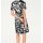 Print dress, black-white