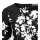 Print dress, black-white