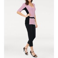 Designer-Pullover, rosé-schwarz