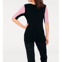 Designer-Pullover, rosé-schwarz