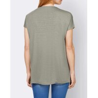 Designer-Shirt m. Zierperlen, schlamm