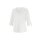 Stretch blouse with trim, white