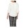 Stretch blouse with trim, white
