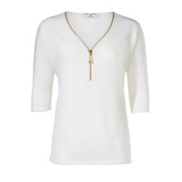 Zipper sweatshirt, wool white