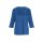Satinbluse m. Zierring, royalblau