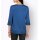 Satinbluse m. Zierring, royalblau