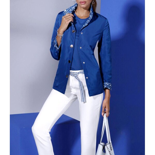 Wendejacke mit leichter Wattierung, royalblau-weiß