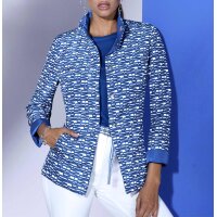 Wendejacke mit leichter Wattierung, royalblau-weiß