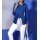 Wendejacke mit leichter Wattierung, royalblau-weiß