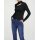 Jerseyshirt m. Cut-Out, schwarz