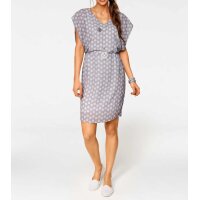 Print dress, grey