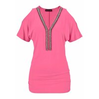 Shirt with strass, pink
