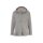 Designer hooded sweater with ruffles, gre