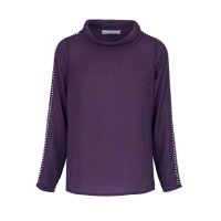 Blouse with beads, purple