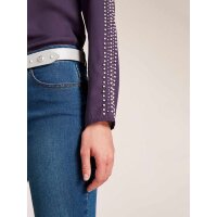 Blouse with beads, purple