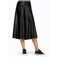 Leather imitation skirt, black