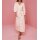 Print dress with belt, powder