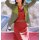 Strickjacke, khaki-gelb