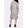 Designer-Druckkleid, weiß-himmelblau
