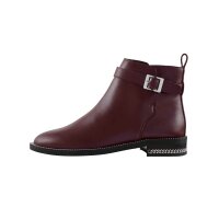Bootie with chains, bordeaux