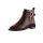 Bootie with chains, bordeaux