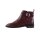 Bootie with chains, bordeaux