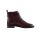 Bootie with chains, bordeaux