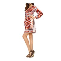 Designer-Druckkleid, bunt
