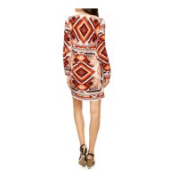 Designer-Druckkleid, bunt