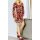 Designer-Druckkleid, bunt