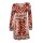 Designer-Druckkleid, bunt