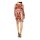 Designer-Druckkleid, bunt