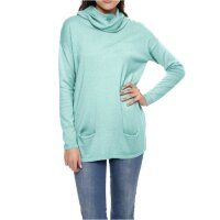Bluza z golfem, mięta