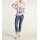 Druckshirt m. Nieten, pink-offwhite