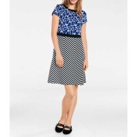 Designer-Patchkleid, bunt
