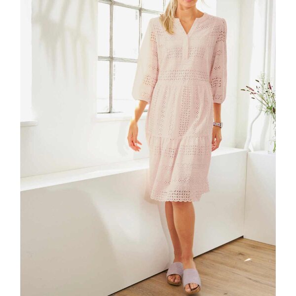 Designer-Spitzenkleid, hellrosé