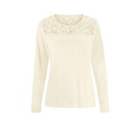 Designer-Spitzenshirt, champagner