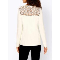 Designer-Spitzenshirt, champagner