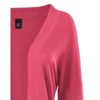 Long cardigan with cashmere, raspberry
