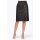 Leather imitation skirt with belt, black