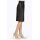 Leather imitation skirt with belt, black